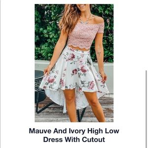 Mauve High Low dress